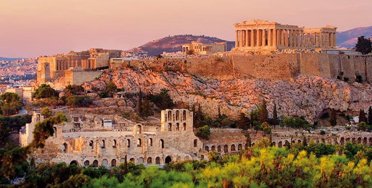 The Parthenon at the Acropolis in Athens, Greeces